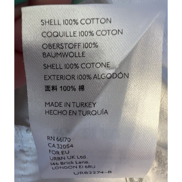 BDG Urban Outfitters Shorts Womens 26 White Denim High Rise Raw Hem Frayed - Picture 5 of 8